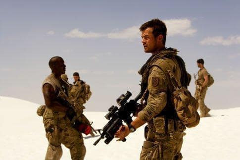 Captain Lennox and Soldiers