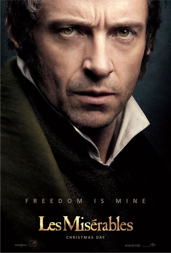 Les Miserables Hugh Jackman Poster