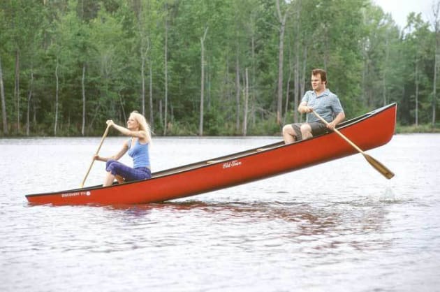 Hal and Rosemary Canoeing