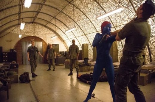 Jennifer Lawrence is Mystique in X-Men: Days of Future Past