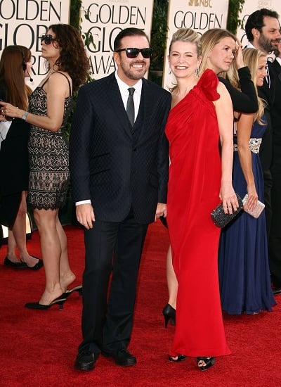 Ricky Gervais at the Golden Globes