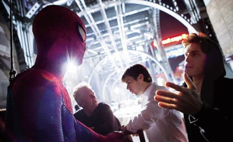 The Amazing Spider-Man Behind The Scenes Photo: Chat
