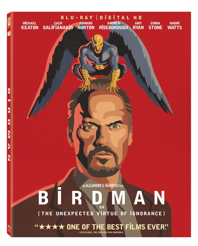 Birdman DVD Review Michael Keaton Flies Towards Oscar Gold Movie Fanatic