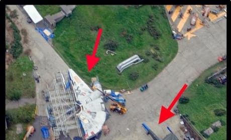 Star Wars Episode VII Set Photo: Millennium Falcon Under Construction! 