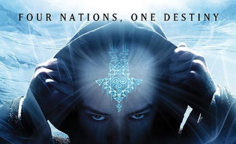 Noah Ringer and Dev Patel Duel to the Death on the International The Last Airbender Poster