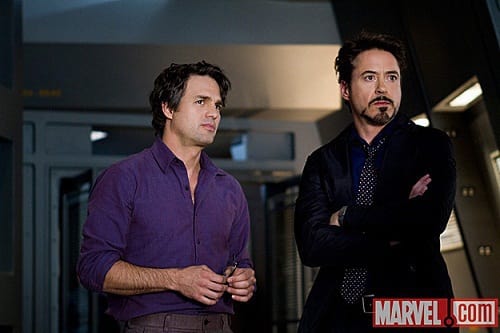 Mark Ruffalo and Robert Downey Jr. in The Avengers