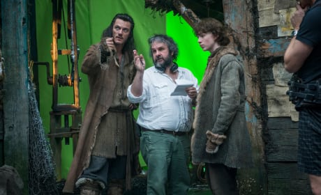 Peter Jackson Luke Evans The Hobbit The Desolation of Smaug