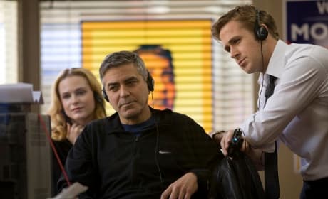 Ryan Gosling and George Cloony on The Ides of March Set
