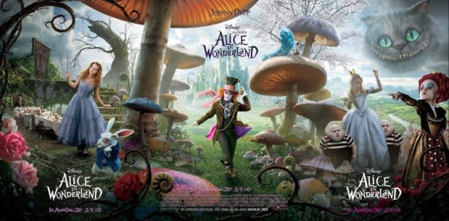 Alice in Wonderland Triple poster