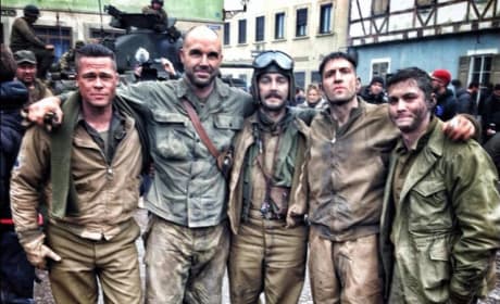 Fury Photos: Brad Pitt Ready for Battle
