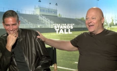When the Game Stands Tall Exclusive: Michael Chiklis Calls Jim Caviezel a “Goofball!”