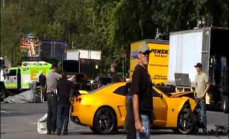Bumblebee Crash on DC Set