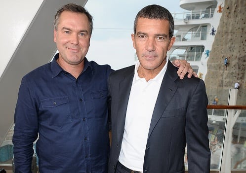 Chris Miller and Antonio Banderas at the Puss in Boots Premiere