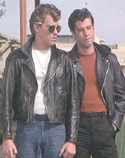 John Travolta and Jeff Conaway in Grease