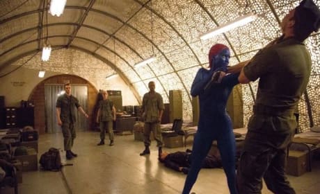 Jennifer Lawrence is Mystique in X-Men: Days of Future Past