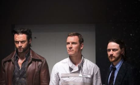 Hugh Jackman Michael Fassbender James McAvoy X-Men: Days of Future Past