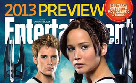 Catching Fire First Look: EW's Sam Claflin and Jennifer Lawrence Cover