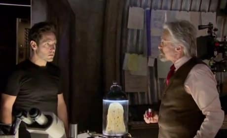 Ant-Man Michael Douglas Paul Rudd Set Photo