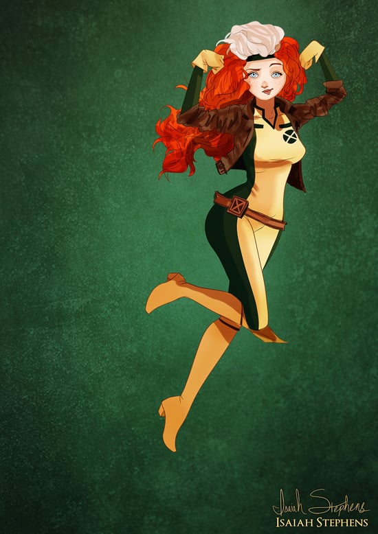 Merida as Rogue From X-Men