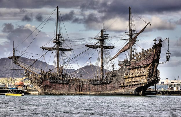 The Queen Anne's Revenge, Docked for Filming