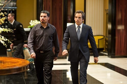 Michael Pena and Ben Stiller in Tower Heist