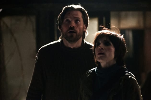 Nikolaj Coster-Waldau and Jessica Chastain Mama Still