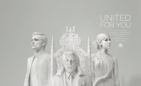 Mockingjay Part 1 President Snow Peeta Johanna Capitol Portrait