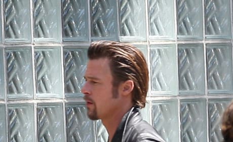 Brad Pitt On Set in New Orleans