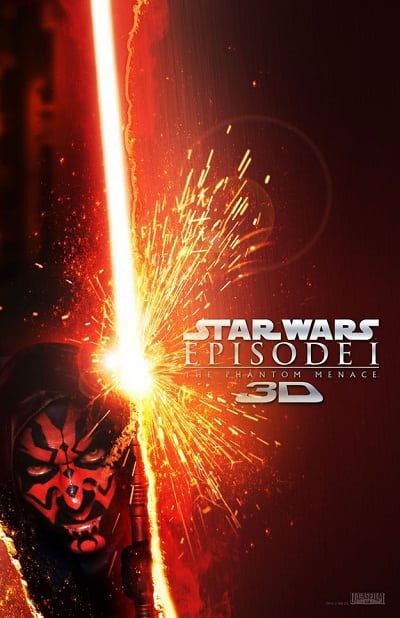 Phantom Menace 3D Poster: Darth Maul Spotlight