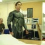 Christian Bale Batman Suit Fitting