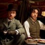 Jude Law and Robert Downey Jr in Sherlock Holmes: A Game of Shadows