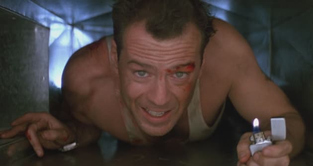 Bruce Willis in Die Hard