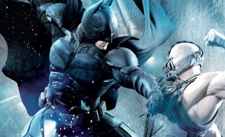 Christian Bale and Tom Hardy in The Dark Knight Rises