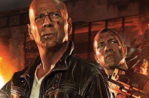 Jai Courtney Bruce Willis A Good Day to Die Hard