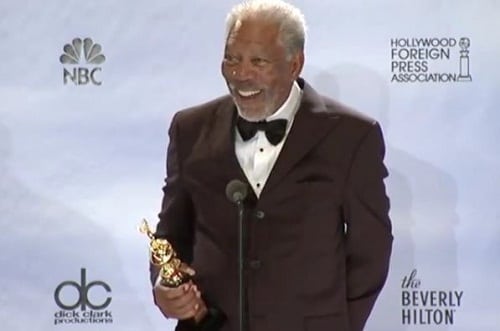 Morgan Freeman at the Golden Globes