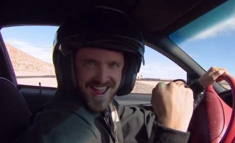 Aaron Paul at Need for Speed Driving School