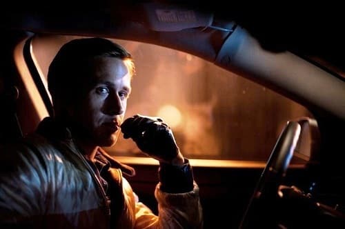 Ryan Gosling drives in Drive