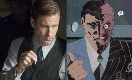 Aaron Eckhart Takes on Two-Face
